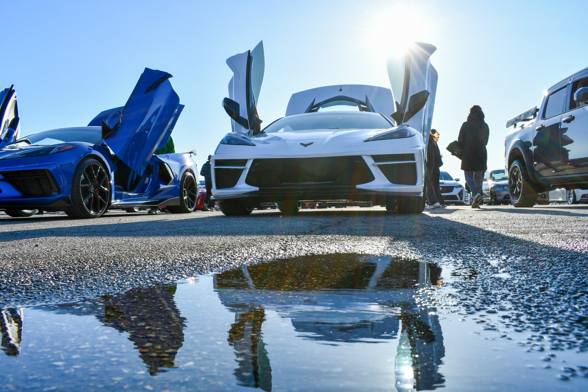 Corvette photographed at the raceway